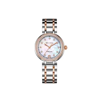 Sea Gull Automatic Mechanical Movement Steel Strap Watch Women's Watch Mother of Pearl Color Watch Dial