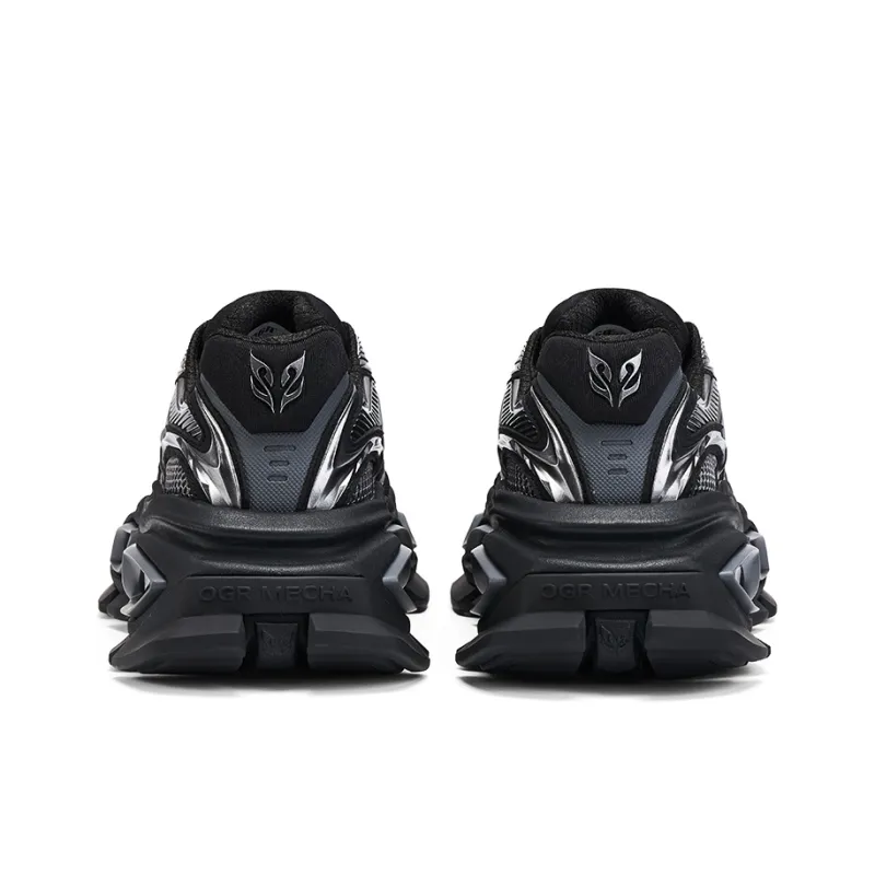 OGR Cushioning, Breathable, Lightweight, Height Increasing Low Top Chunky Sneakers Unisex Black OG Black-2