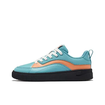 Erke Flying Goose Anti Slip Wear Resistant Low Top Skateboard Shoes Women's Blue Orange