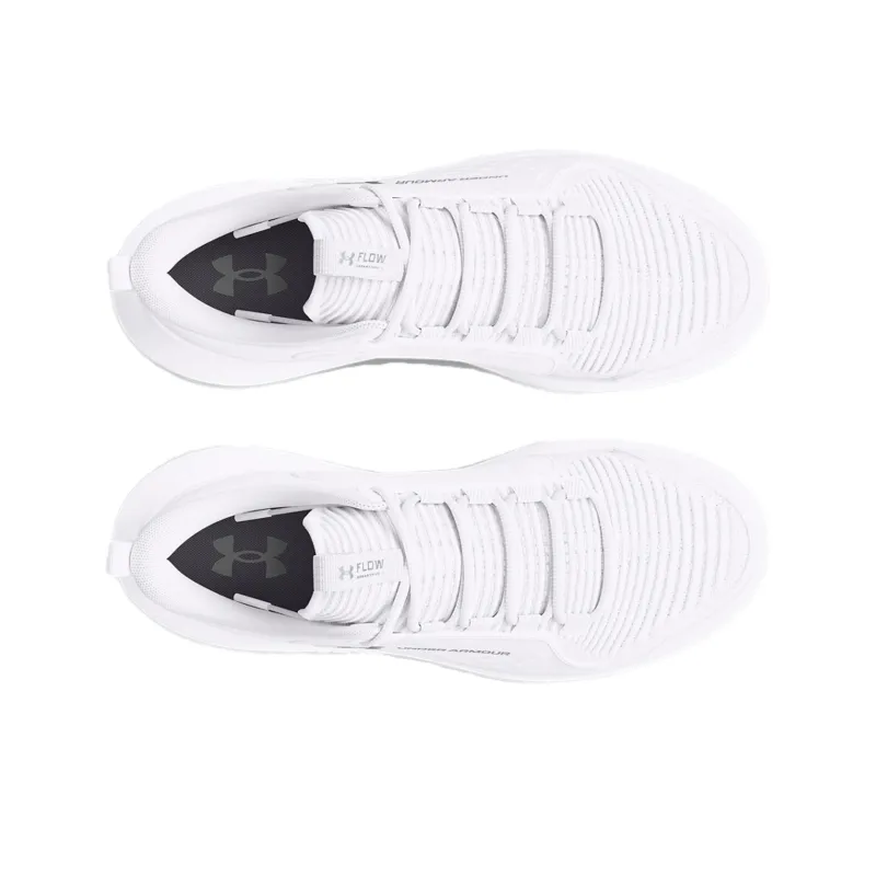Under Armour Flow Breakthru Cushioning And Breathable Low Top Basketball Shoes Women's White-3