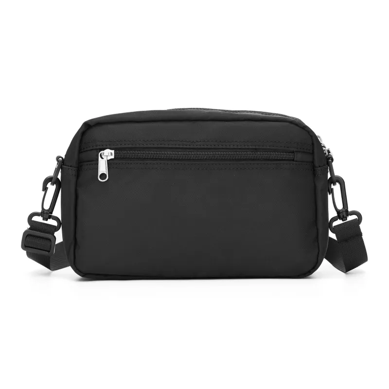 Kawasaki Fabric Crossbody Bag, Shoulder Bag Regular Unisex Black-3