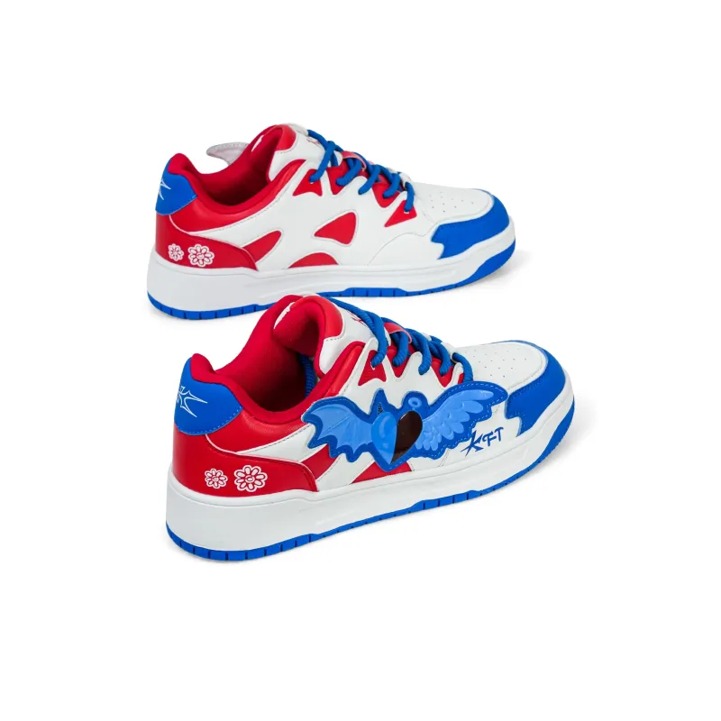 KFT Heart Wings Anti-Slip And Wear-Resistant Height Increasing Low-Top Skateboard Shoes Unisex-2