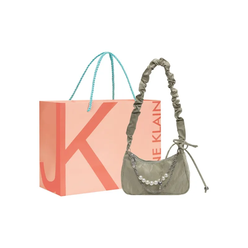JANE KLAIN Synthetic Leather One Shoulder Underarm Handbag Regular Women's Ecru/Black/Green/Pink-11