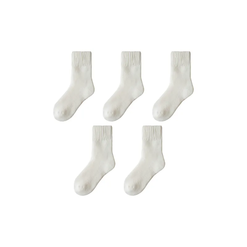 PLANDOO Mid Calf Socks Women's 5 Pack-11