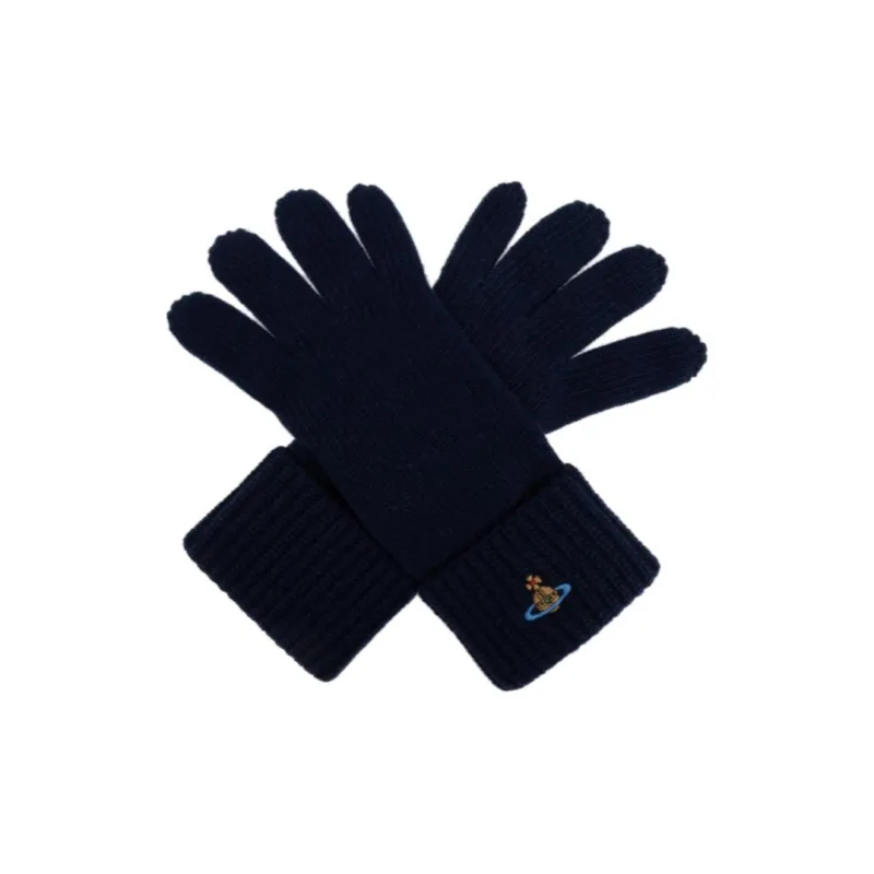 Vivienne Westwood Logo embroidered Gloves-0