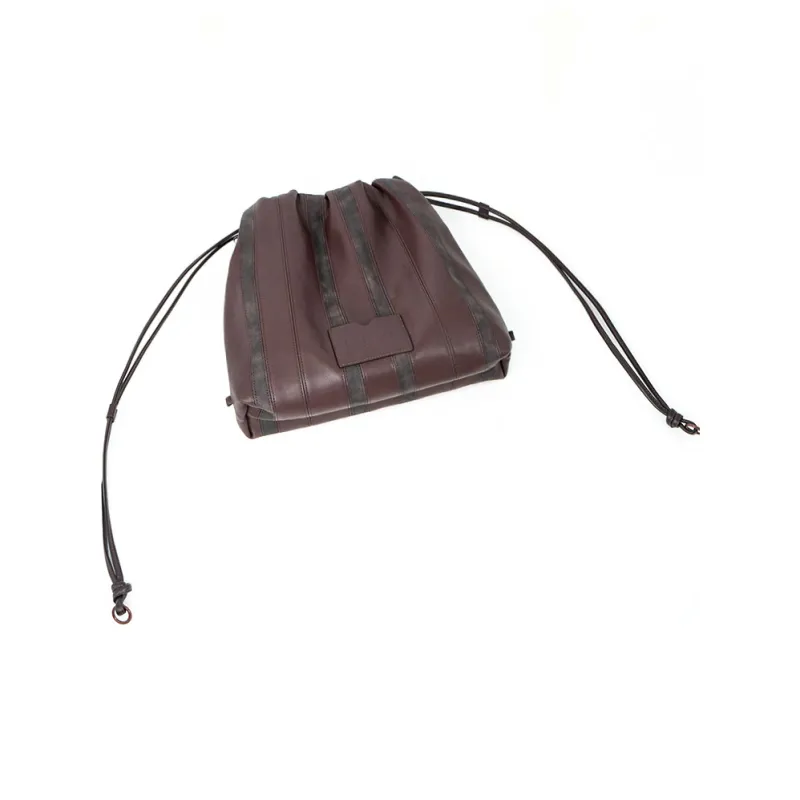 MUYSO Eco Friendly Recycled Leather Handbag Shoulder Bag Women's Brown-3