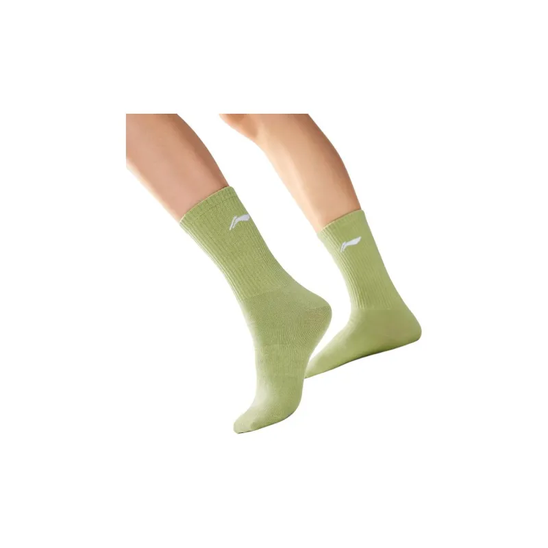 LiNing Mid Calf Socks Unisex 1 Pack Spring Morning Green-4