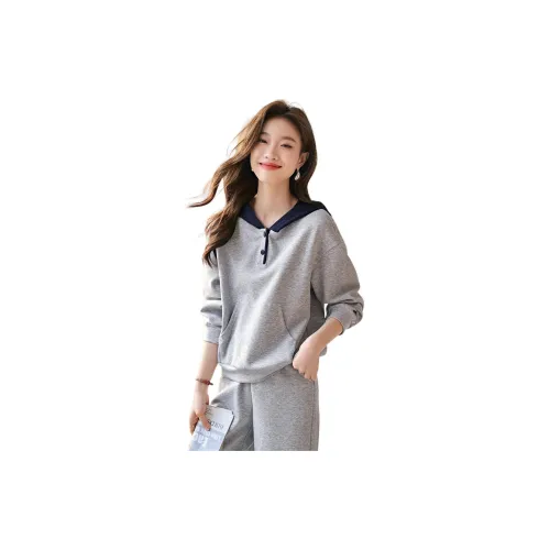 Mo Han Yi Mei Sweatshirts Women's Light Heather Gray