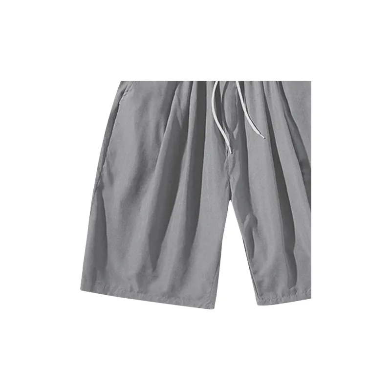 Flowers In Water Pajama Pants Men's Gray-5