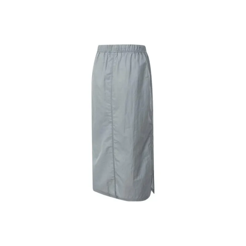 Nike Sportswear Essentials Series Casual Long Skirts Women's Floating Stone Gray-1