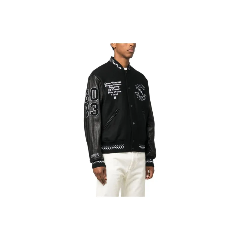 AMIRI Logo appliqué Varsity Jacket-3