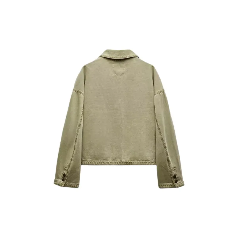 ZARA ZW Series Jackets Coats Women's Gray-1