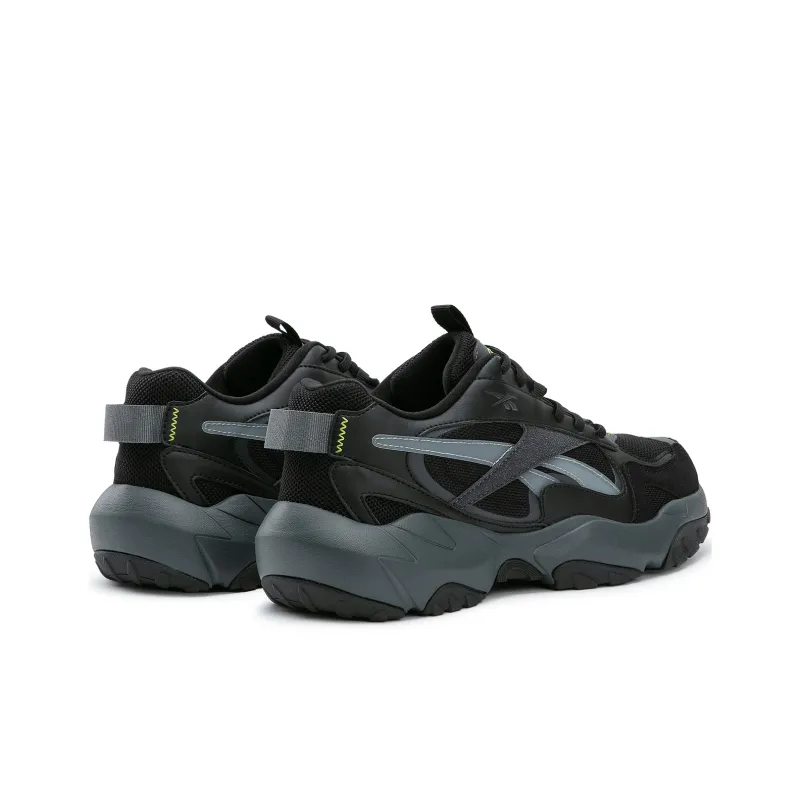 Reebok FLUFFI PUFF CN Anti Slip Wear Resistant Breathable Height Increasing Low Top Running Shoes Unisex Black Warrior-3