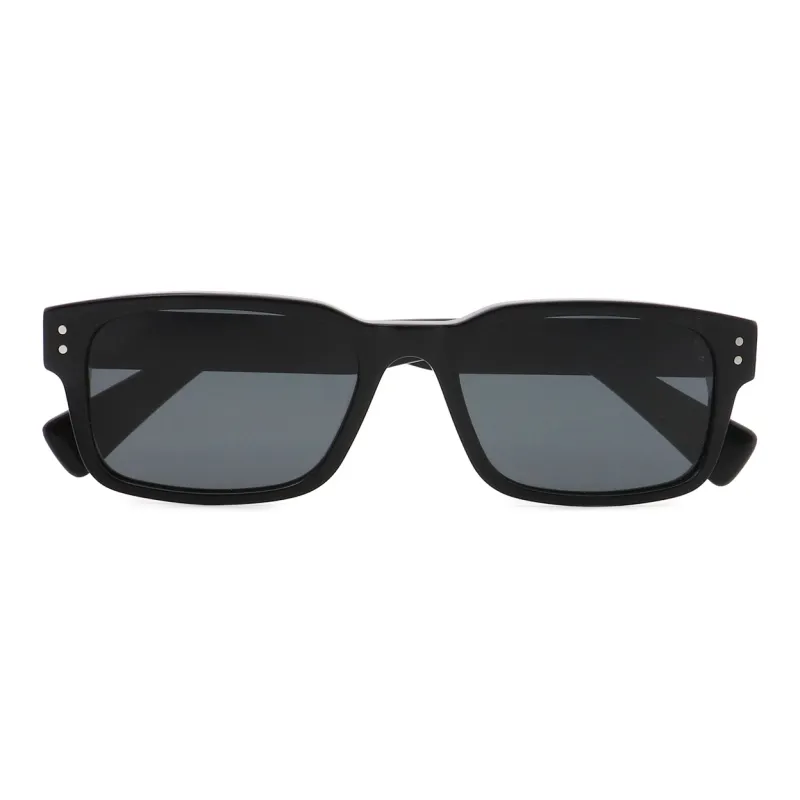 Pair Ponyo Plate Irregular Shape Sunglasses Women's Black-3