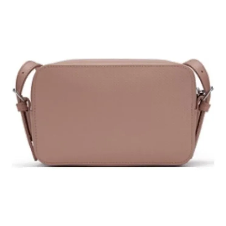 LACOSTE Blended Material Shoulder Bag Small Size Women's Pink-2