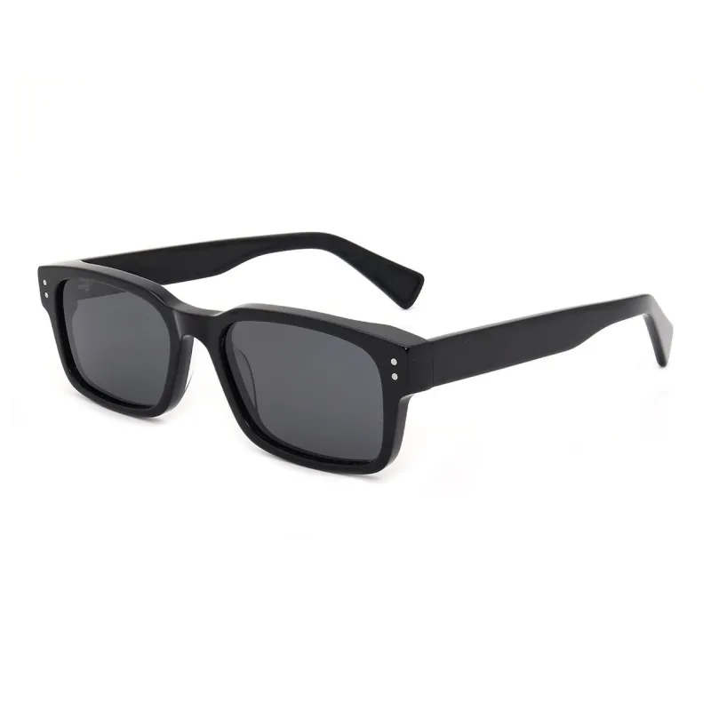 Pair Ponyo Plate Irregular Shape Sunglasses Women's Black-0