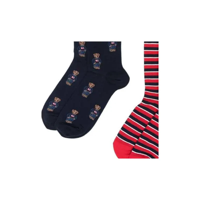 Polo Ralph Lauren Mid-Calf Socks Unisex 2 Pack-3