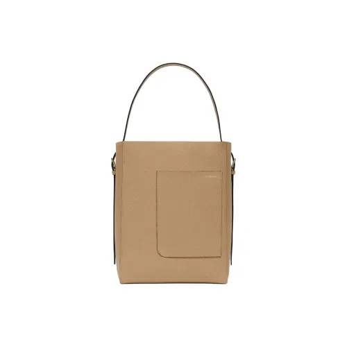 Valextra Calfskin One Shoulder Handbags Medium Size Women's Beige