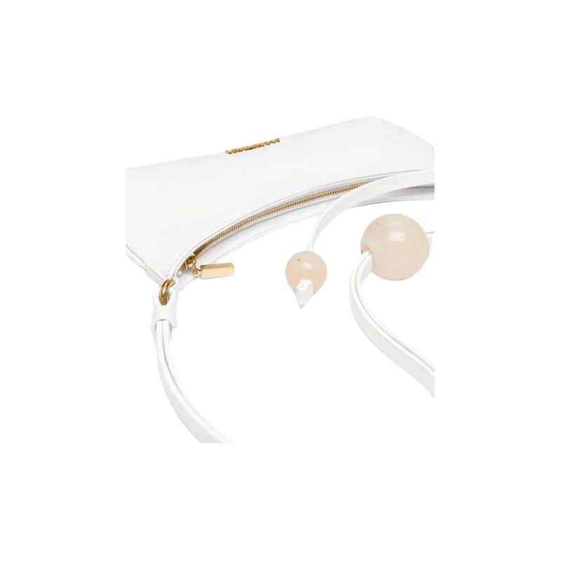 Jacquemus Le Bisou Cow Leather Portable Crossbody Bag Shoulder Bag Women's White-3