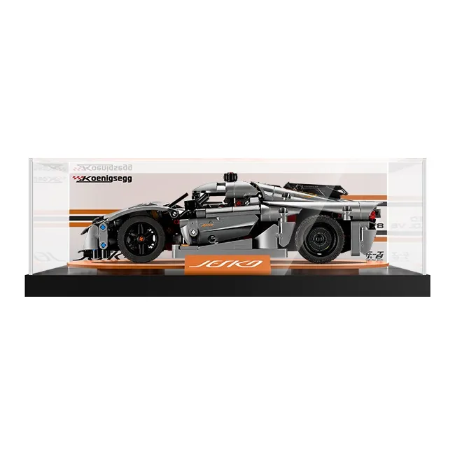 LIGHT YOUR BRICKS LeiYiBai Compatibility Building Block 42173 Gray/42184 White Koenigsegg Storage Box Model Accessories-1