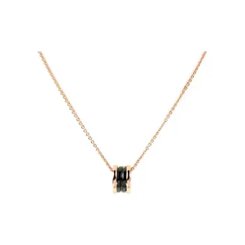 BVLGARI B.Zero1 Series 18K Rose Gold Necklaces Unisex