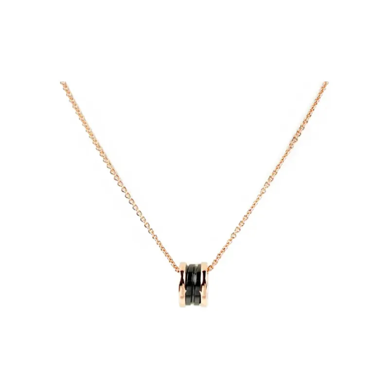 BVLGARI B.Zero1 Series 18K Rose Gold Necklaces Unisex-0