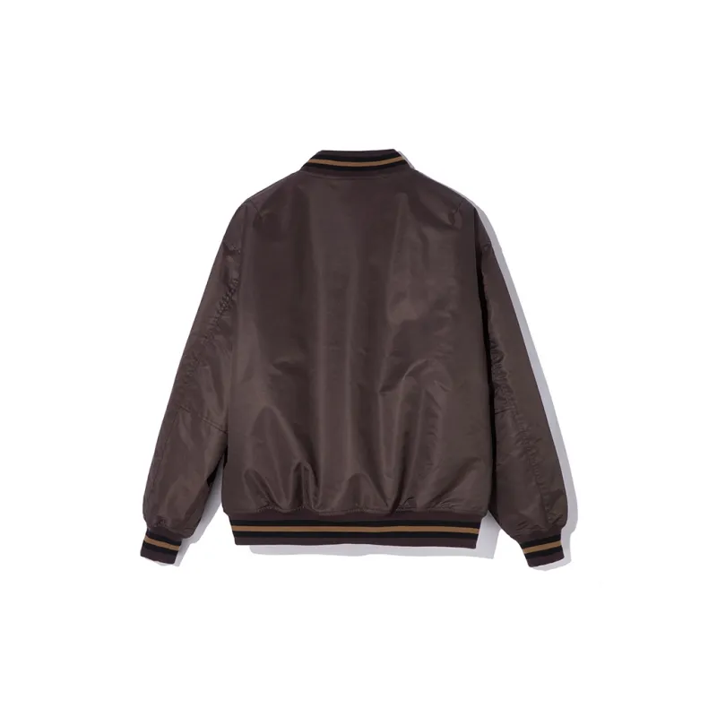 COVERNAT Casual Jackets & Coats Comfortable Versatile Street Style Baseball Jacket Unisex Brown-1