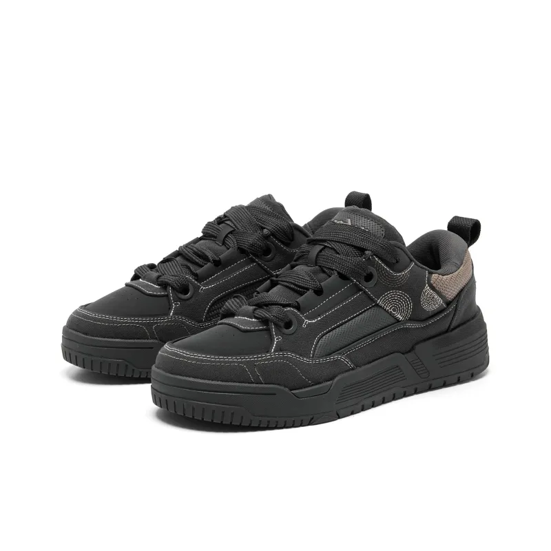 QIAODAN Goku Skateboard Shoes Men Low Top Lightning Gray Walnut-2