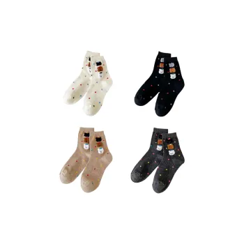 Beerus Mid Calf Socks Women's 4 Pack
