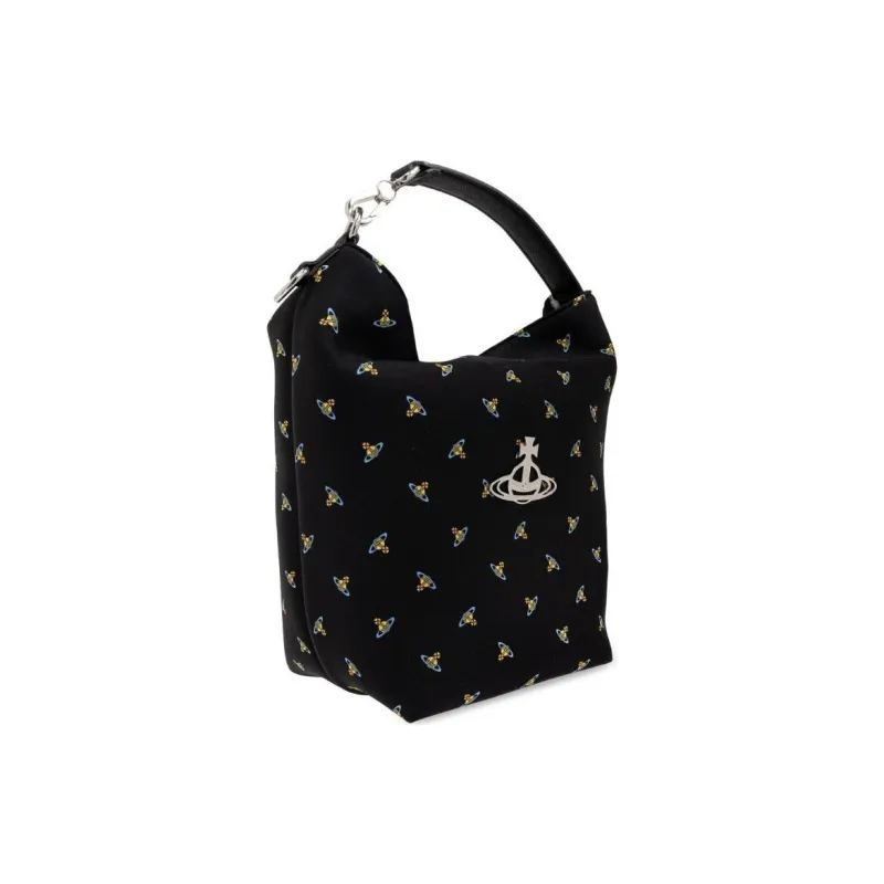 Vivienne Westwood Fabric One Shoulder Handbag Women's Black-1