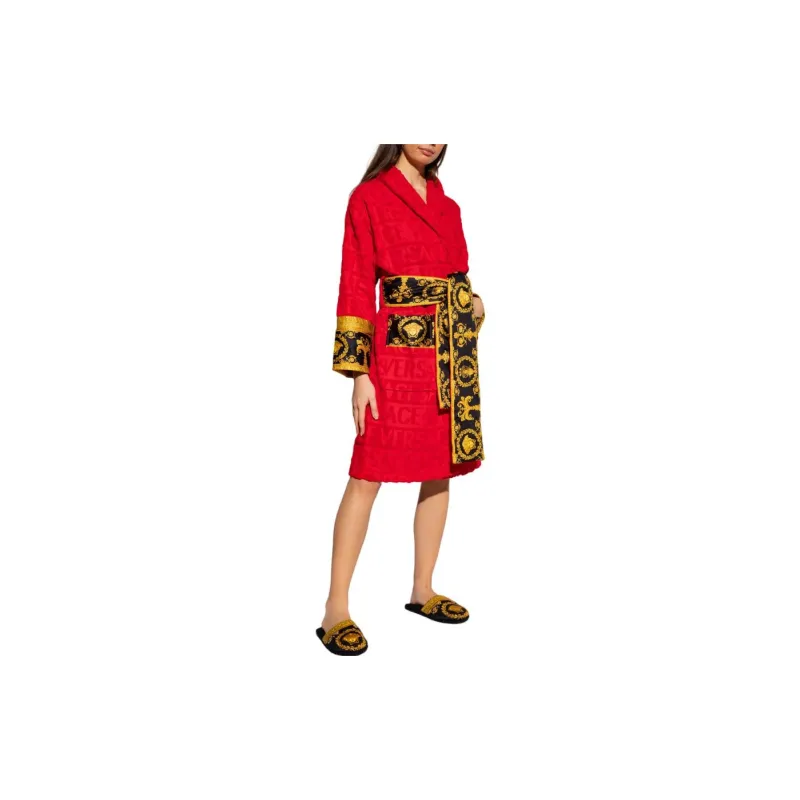 FANSIZHE SS22 Bathrobes Unisex Red-3