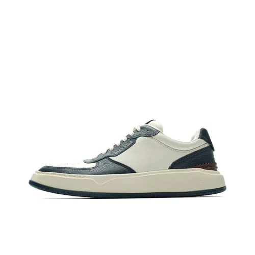 COLE HAAN Cushioning, Wear Resistant Low Top Skateboard Shoes Men's White Jasper