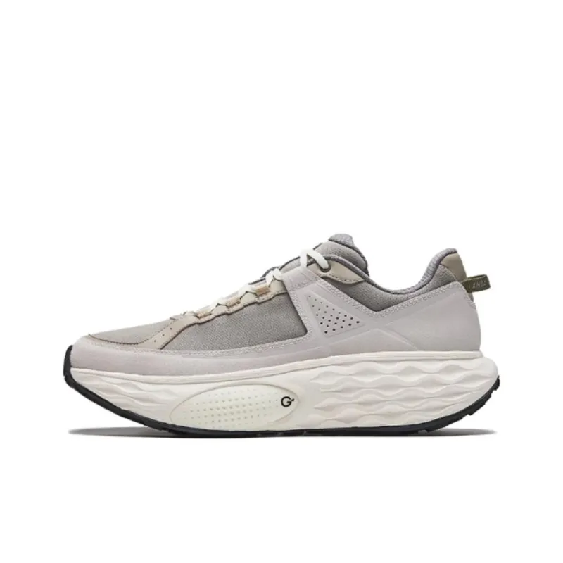 Anta Champion Series Cushioned Slip Resistant Low Top Casual Running Shoes Unisex Gray-0