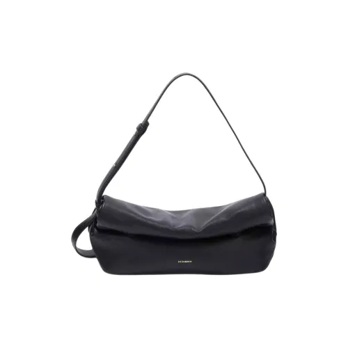 JIL SANDER Small Rollup Leather Shoulder Bag