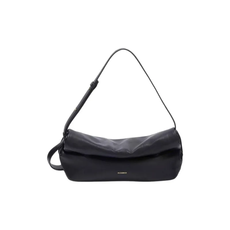 JIL SANDER Small Rollup Leather Shoulder Bag-0