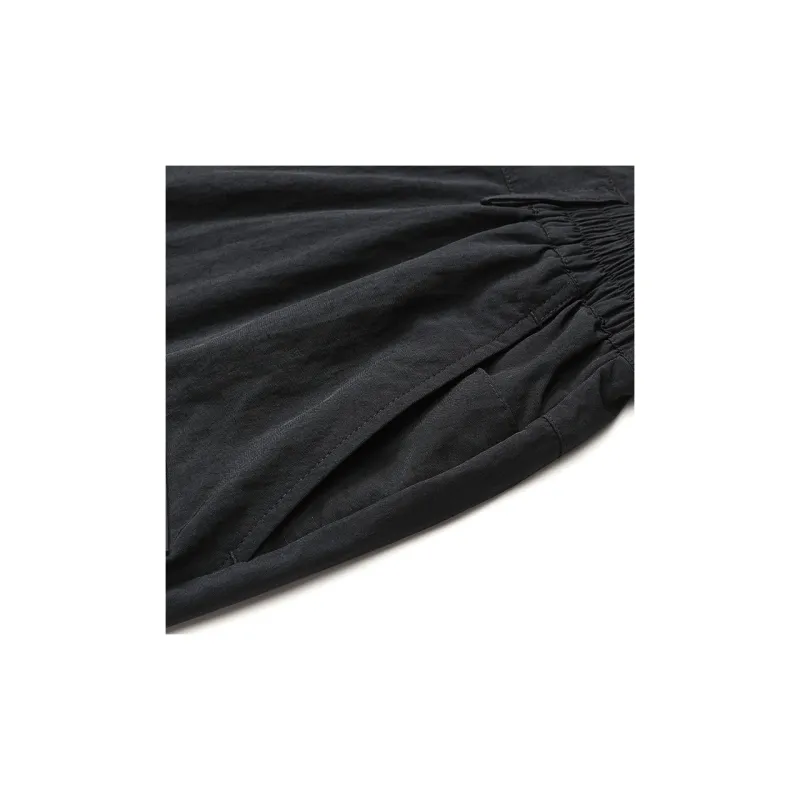 FILA FUSION Marcelo Burlon Collaboration Collection Knitted Sports Pants Men's Pitch Black-3