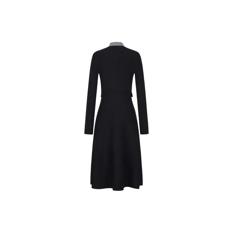 JZ. ANNAKRO Long Sleeved Dresses Women's Dark Gray-1