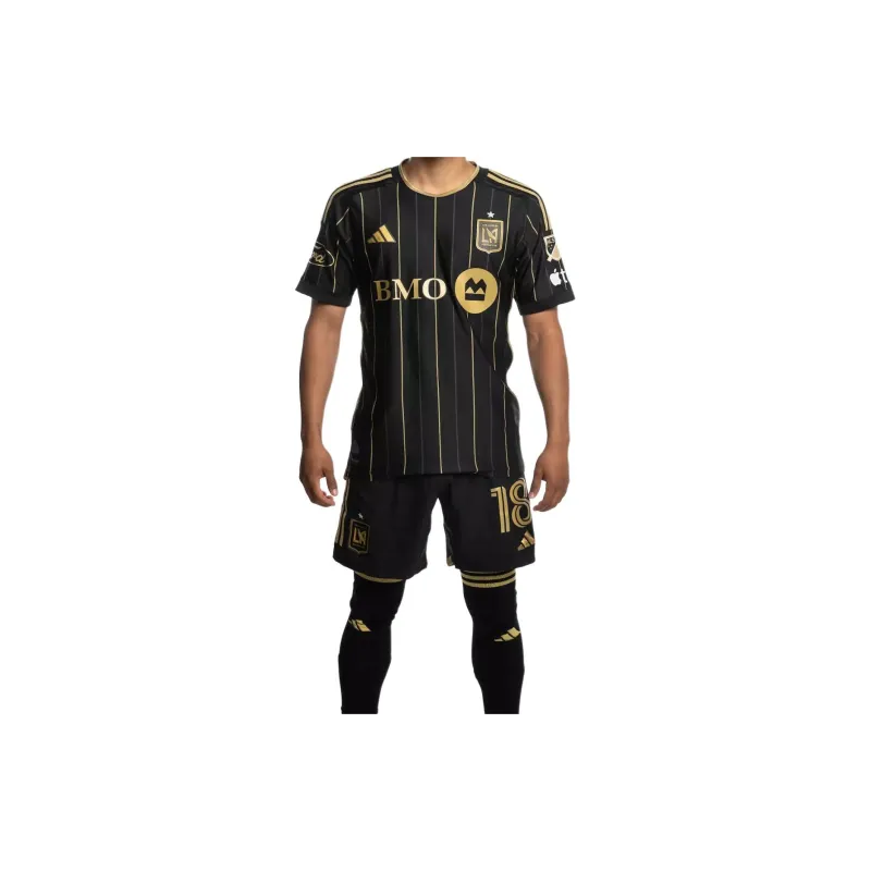 Adidas Free Shipping With AdiClub Los Angeles Football Club 24/25 Home Authentic Jersey-2