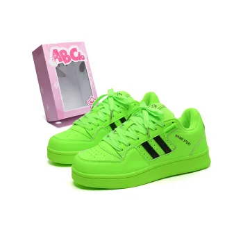 ABCIO Coverage Slip Resistant Water Resistant Low Top Skateboard Shoes Unisex Neon Green