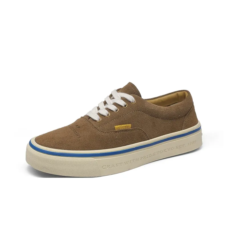 Haobin Skateboard Shoes Unisex Camel-1