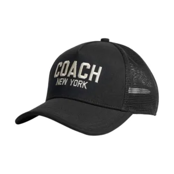 COACH Cotton Baseball Caps Unisex Black