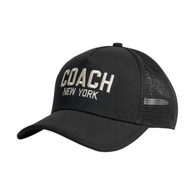 COACH Cotton Baseball Caps Unisex Black-0