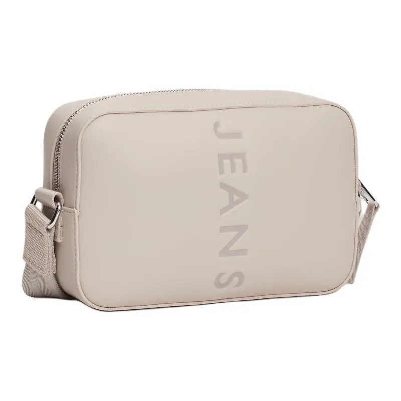 Tommy Hilfiger Polyurethane PU Camera Bag, Shoulder Bag Women's Sand Dune-1