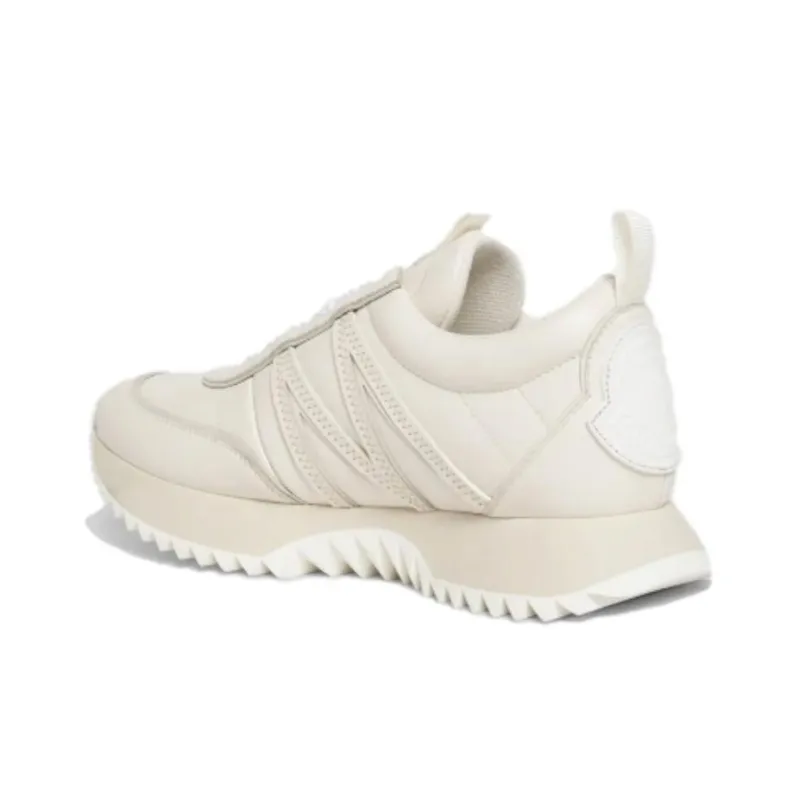 Moncler Pacey Low Top Casual Shoes 3cm Women's Milk White-4