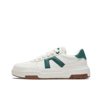 Anta A Road Wear Resistant Slip Resistant Low Top Skateboard Shoes Men's White Green