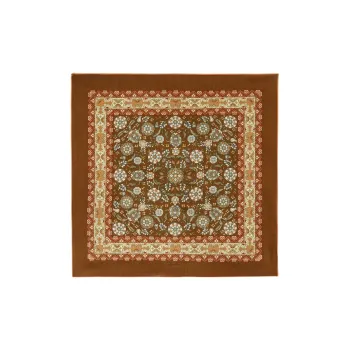 Loro Piana Cashmere Mulberry Silk Knit Scarves Women's Red Ochre