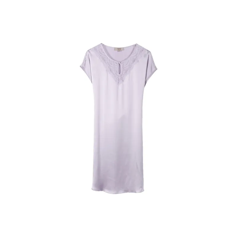 JINSANT Nightgown Women's Gift Box Set Cherry Blossom Purple-1