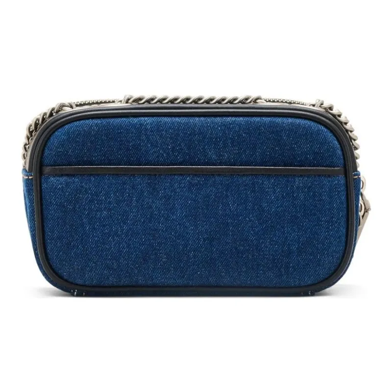 MARC JACOBS The Denim Chain Snapshot Crossbody Bag-3