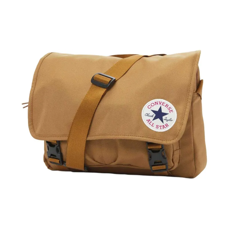 Converse Polyester Messenger Bag Shoulder Bag Crossbody Bag Regular Unisex Brown-0
