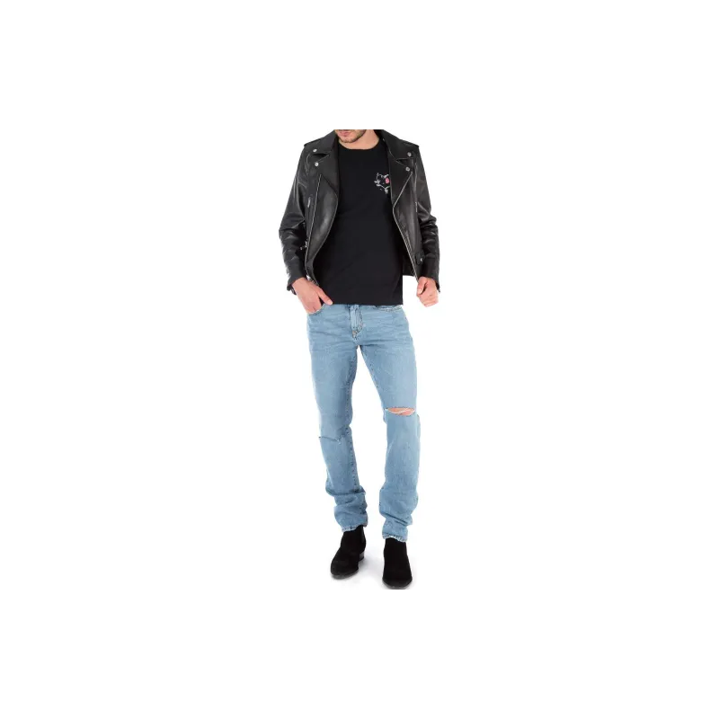 SAINT LAURENT T Shirts Men Black-2